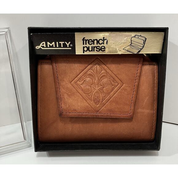 Amity Cowhide French Purse Wallet - Picture 2 of 11
